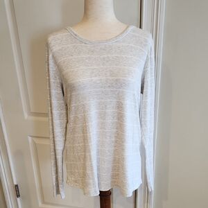 Orvis Perfect Tee Gray/White Stripe Medium